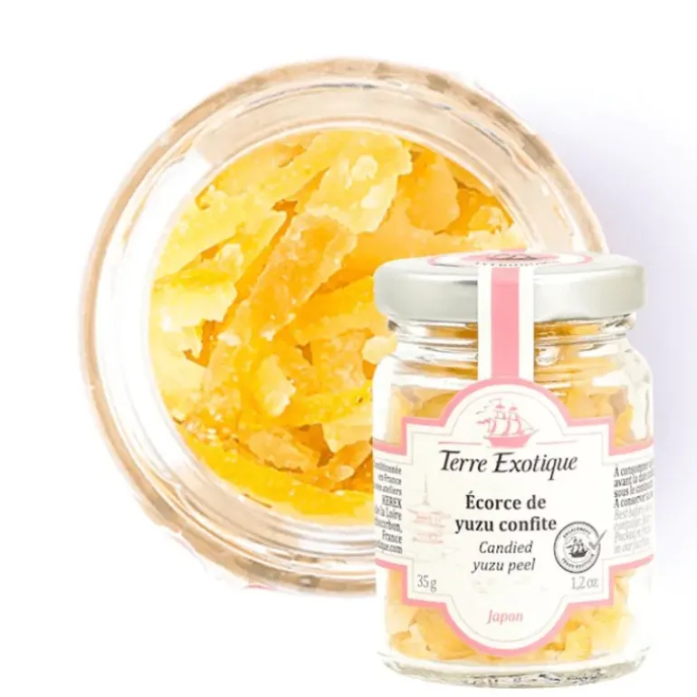 Ecorce de Yuzu Confite 35 g Terre Exotique