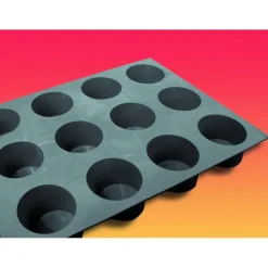 Elastomoule mini-Muffins - 15 empreintes 30 x 17,6 cm - Silicone de Buyer