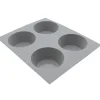 Elastomoule Muffin - 4 empreintes 21 x 17,6 cm - Silicone de Buyer