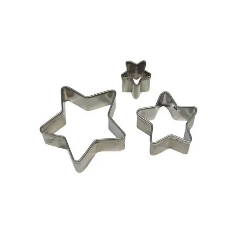 Emporte Pièce Etoile en inox (x3)