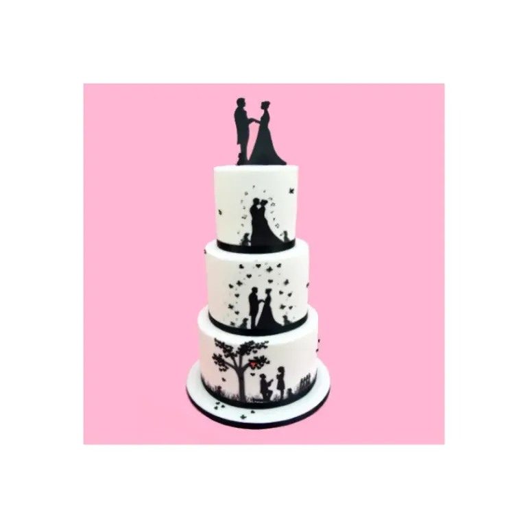 Emporte Pièce Silhouettes Mariés H.12.5 cm (x7)