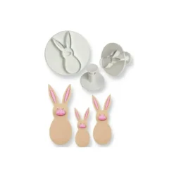 Emporte-Pièces avec Poussoir Famille Lapin (x3) PME