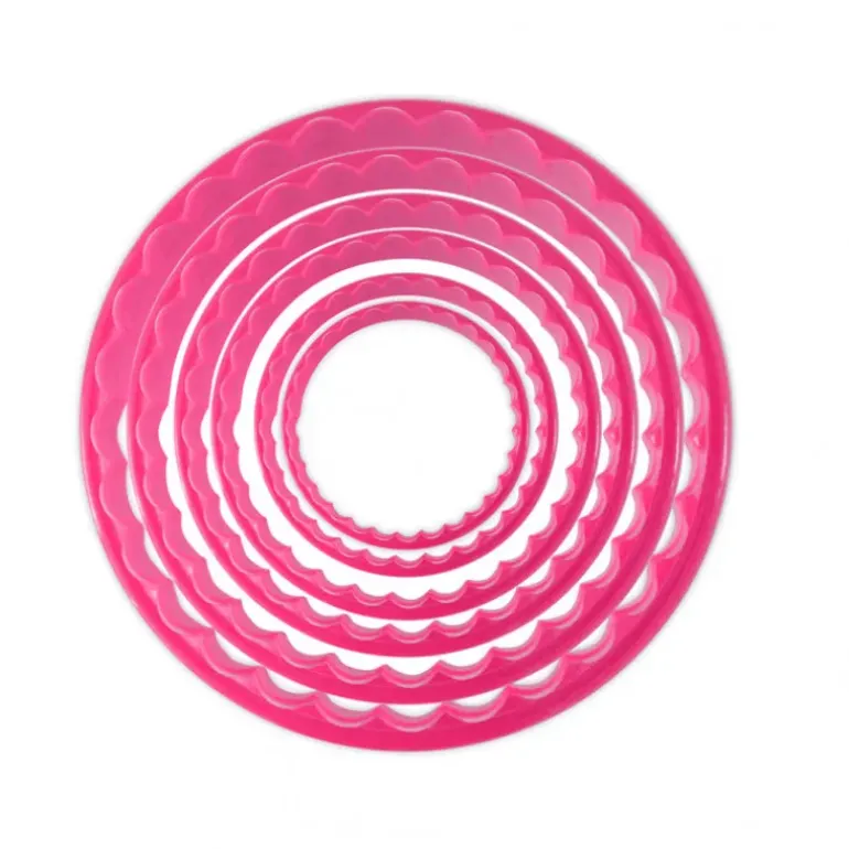 Emporte-Pièces Ronds Cannelés et Lisses (x6) Scrapcooking