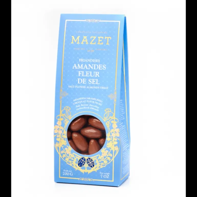Etui Pincé Friandises Amandes Fleur de Sel 200 g Mazet