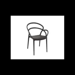 Fauteuil en Polypropylène Mila Noir Siesta