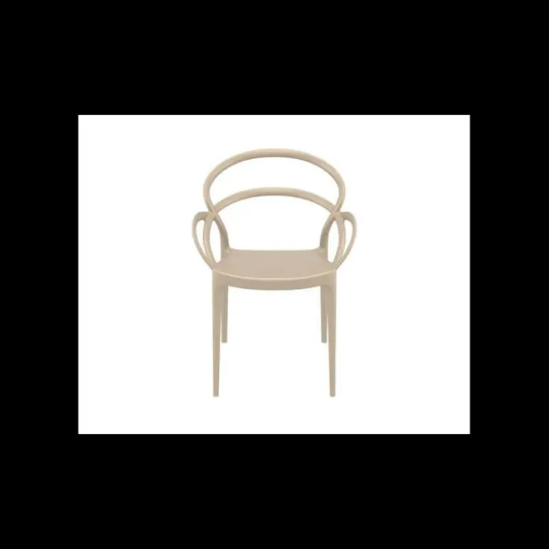 Fauteuil en Polypropylène Mila Taupe Siesta