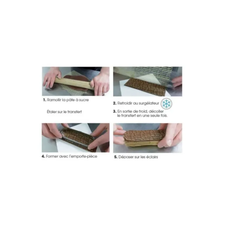 Feuille Transfert Chocolat Feu d'Artifice 250x400 mm (x10) Florensuc