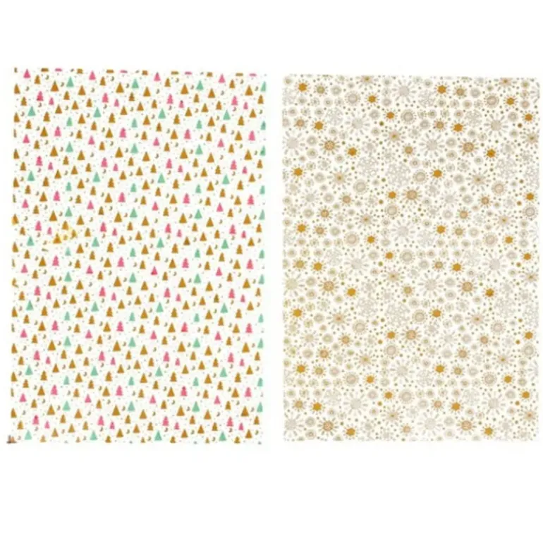 Feuille Transfert Chocolat Noël 17,5 x 27,5 cm (x4) Patisdécor