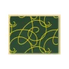 Feuilles de transfert chocolat arabesques jaunes 34 x 26,5 cm (x10)