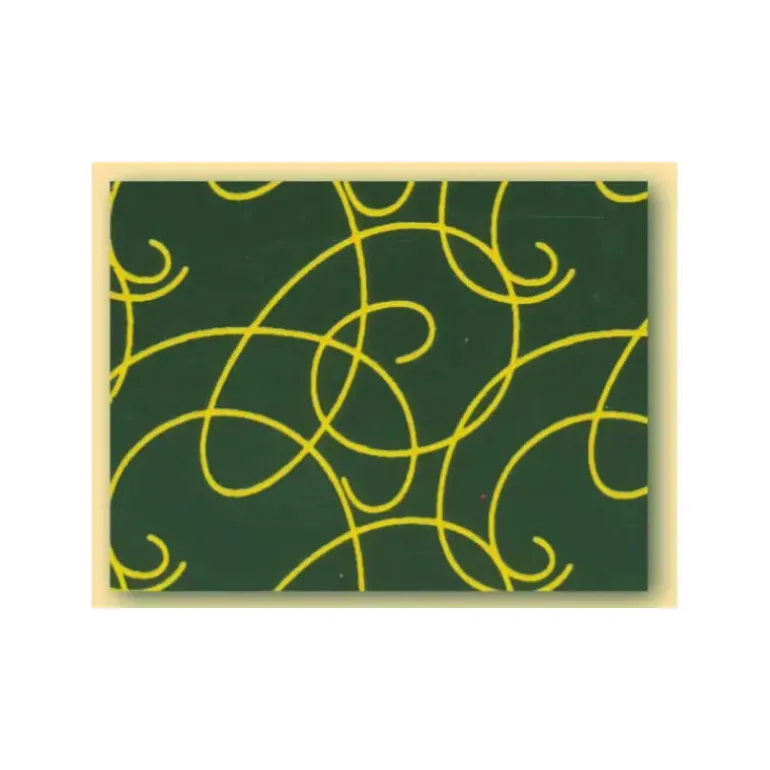 Feuilles de transfert chocolat arabesques jaunes 34 x 26,5 cm (x10)
