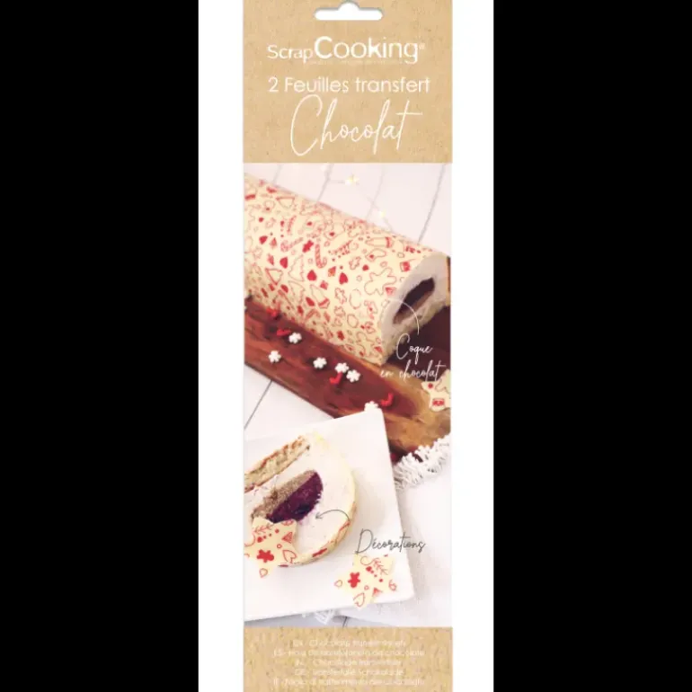 Feuilles de Transfert Chocolat Noël Scrapcooking (x2)