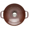 FIN DE SERIE Cocotte en Fonte Ronde 20 cm Bois de Rose Chasseur