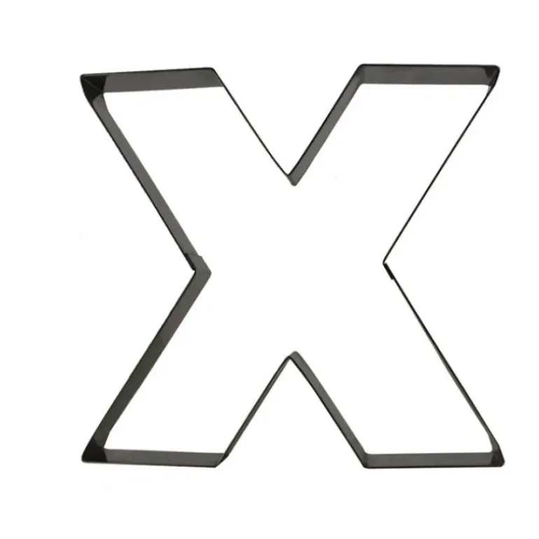 FIN DE SERIE Lettre inox X Moule-Découpoir Gobel