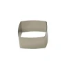 FIN DE SERIE Nonnette Inox Carré Bombé 6 cm x H 3 cm Gobel