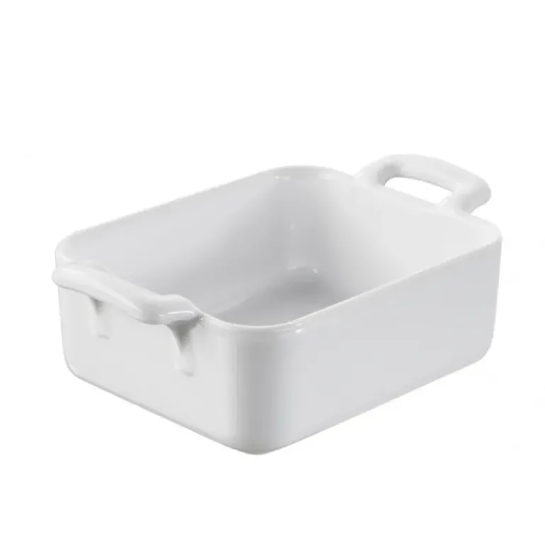 FIN DE SERIE Ramequin Rectangulaire Blanc 12x10 cm Belle Cuisine Revol