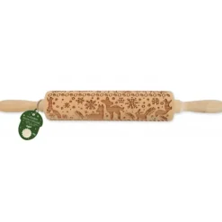 FIN DE SERIE Rouleau à Pâtisserie Motif Noël Forêt Enchantée 39 cm Scrapcooking