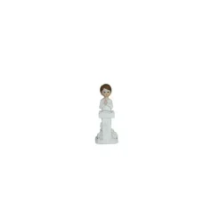 FIN DE SERIE Sujet Communion Garçon Prie-dieu 11 cm