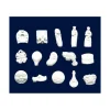 Fèves Baigneurs Plastique Blanc x144