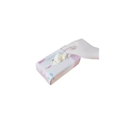 Gants jetables en vinyle poudrés Taille M boite de 100 ex