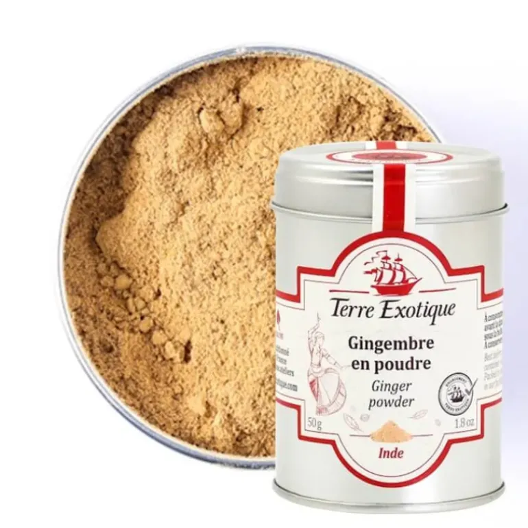 Gingembre en Poudre Biologique 50 g Terre Exotique