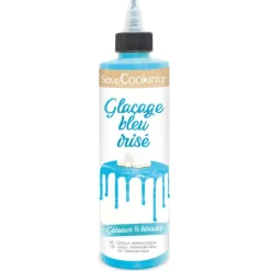 Glaçage Bleu Pailleté Goût Chocolat 140 g Scrapcooking