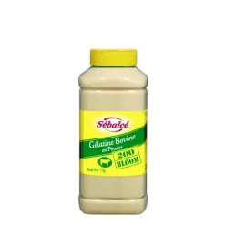 Gélatine bovine en poudre 1 kg 200 bloom Sébalcé