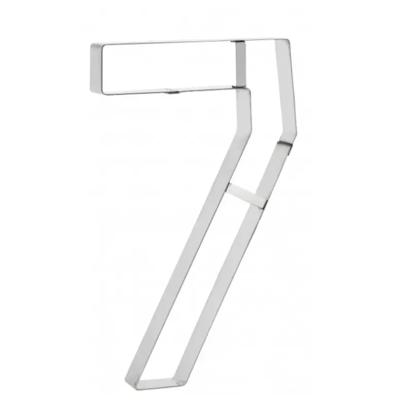 Grand Emporte Pièce Inox Chiffre 7 32 x 19 cm