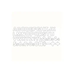 Grands Emporte Pièce Lettres et Chiffres (x50) Wilton