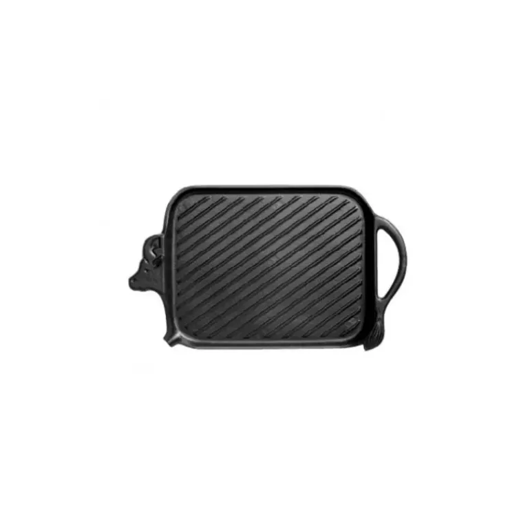 Gril Beef en Fonte 27 x 20 cm Noir Mat Chasseur