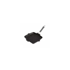 Gril en fonte carré 24 x 24 cm Manche Silicone Staub