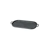 Gril en Fonte ovale 44 x 20 cm Noir Mat Chasseur