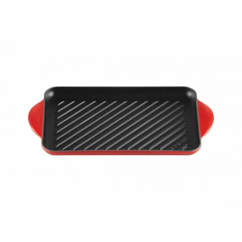 Gril en Fonte Rectangulaire 32 cm Cerise Le Creuset