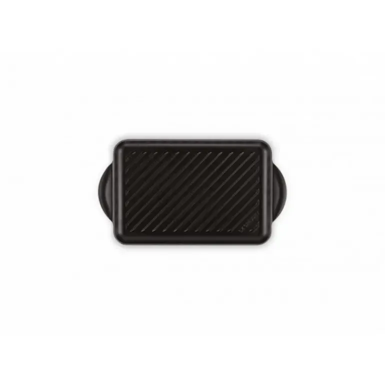 Gril en Fonte Rectangulaire 32 cm Noir Mat Le Creuset
