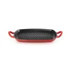 Gril en Fonte Rectangulaire 30 cm Cerise Le Creuset