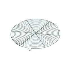 Grille Ronde avec pieds Chromée Ø 36 cm