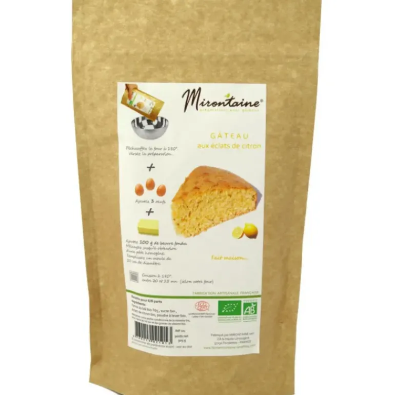Gâteau BIO aux Eclats de Citron 306g Mirontaine