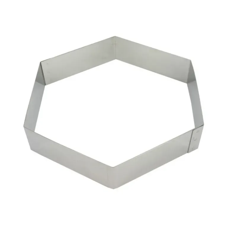 Hexagone à Mousse Inox 20 cm x H 4,5 cm Mallard