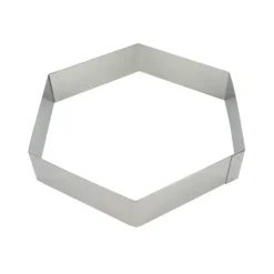 Hexagone à Mousse Inox 16 cm x H 4,5 cm Mallard