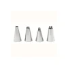 Kit 4 douilles pâtissières Bordures Wilton Inox