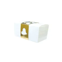 Kit Ballotin Blanc et Or Patisdécor (x2)