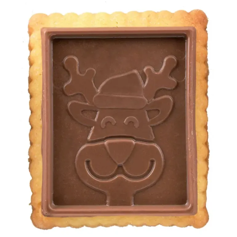 Kit Biscuit Chocolat Rectangulaire Noël 4,7 x 5,7 cm (x6) Silikomart