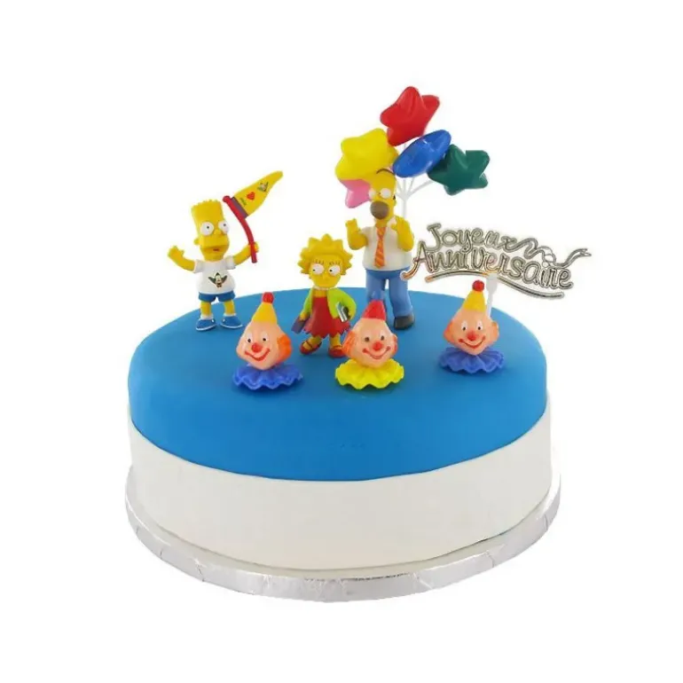 Kit Décor Gâteau Les Simpson (8 pièces)
