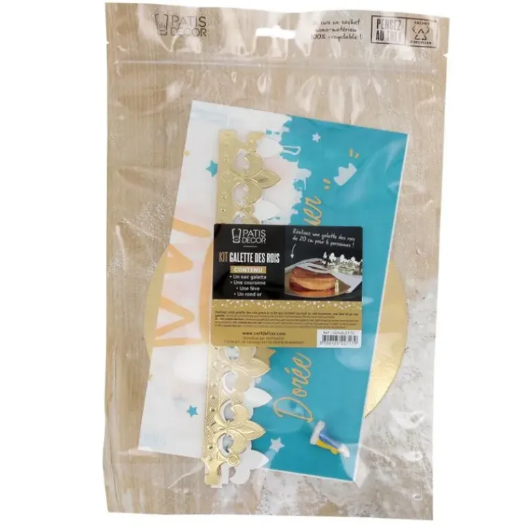 Kit Galette des Rois 20 cm Patisdecor
