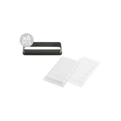 Kit Moule Silicone 6 Tartelettes Rectangle 120mm Silikomart Professional