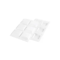 Kit Moule Silicone 6 Tartelettes Carrées 80mm Silikomart Professional