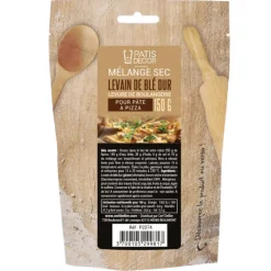 Levain de blé dur pour pizza et levure 150 g Patisdécor
