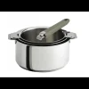 Lot de 3 Casseroles inox avec Poignée Taupe Mutine Amovible Cristel