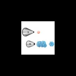 Lot de 2 Douilles Inox (n°005 et 018) Wilton