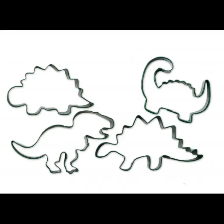 Lot de 4 Emporte-Pièces Dinosaure Scrapcooking