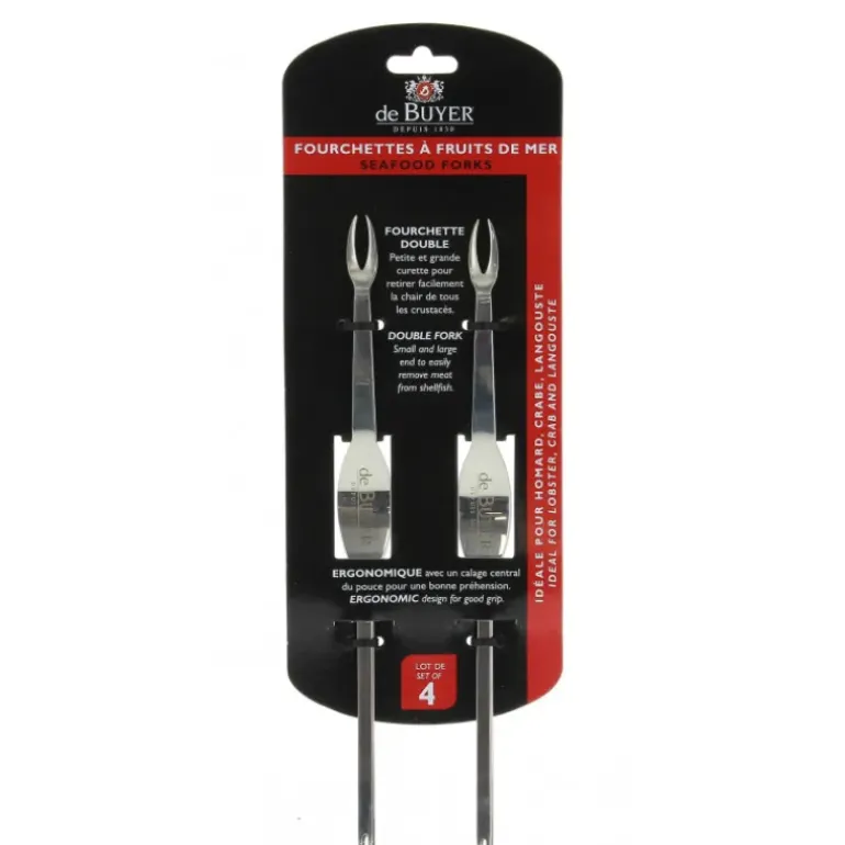 Lot de 4 Fourchettes à Crustacés de Buyer
